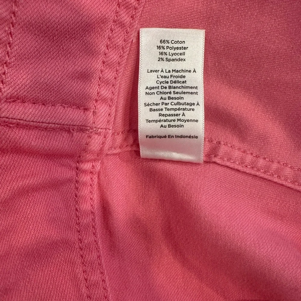 Talbots Pink Denim Jacket Sz L - Picture 16 of 16